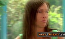 Swinger shares hot girlfriend in steamy group orgy 🔥