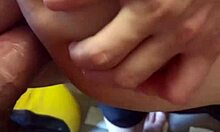 my primo rams my ass deep creampie while i wash clothes