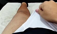 Caught my friend fingering juicy pussy in bathroom then exploded massive orgasm watching her