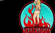 young amateur wife strips naked for cuckold husband before group fuck with old friend