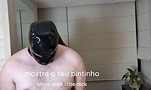 redhead femdom humiliates small cock hubby with wax play while bbc pounds her wet pussy doggystyle