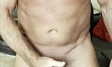 four massive loads coat muscular bodybuilder cock in day