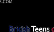 whoa! british teen slurps cock swallows every drop in lingerie