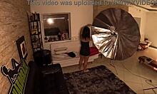 Wow! Giovana Carolina records first time juicy shaved pussy wet bathroom amateur show