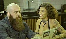 why doesn't tattooed rocker pound his big ass girlfriend harder?