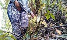 Mature Stepmom Bends Over Pounds Herself Doggy Style in Outdoor Fetish Fun