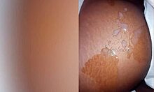 a curvy latina pornstar teases her fat ass before bending over for creampie doggystyle