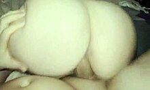 Step son rams huge cock deep in sexy milf mommy's wet pussy on bed