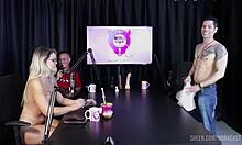 bruna carlos sheer red lingerie casting handjob compilation closeup