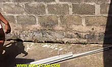 ebony street slut gets hardcore gangbang fucked wet pussy by black group