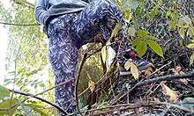 Mature Stepmom Bends Over Pounds Herself Doggy Style in Outdoor Fetish Fun