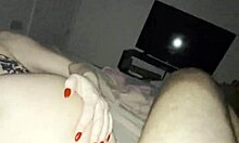 Step son rams huge cock deep in sexy milf mommy's wet pussy on bed