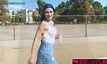 Jewelz Blu stuffs vibrator deep in pussy cums hard outdoors struggling not to moan 😩💦🔥