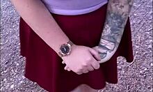 PERFECT COLLEGE BLONDE OLIVIA BAY SHOWS HUGE NATURAL TITTIES!