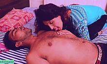 desi babe's tight vagina stretched by new bf's rough doggystyle fuck