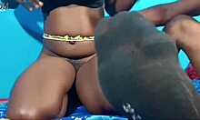 Girlfriend bounces wildly on huge boyfriend's thick cock 🍆💦