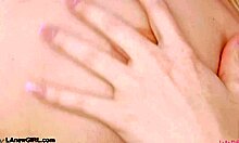 cutie blonde teen shows off her sexy petite body on sofa for daddy interview