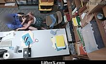 lp officer rips clothes off brooke bliss and punishes her bent over in office