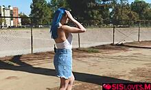 Jewelz Blu stuffs vibrator deep in pussy cums hard outdoors struggling not to moan 😩💦🔥