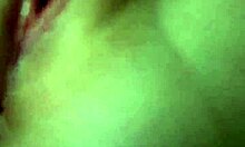 chubby babe rams huge dildo deep in fat pussy lips close-up till squirting mess