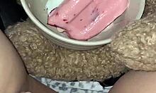 ARAB TEEN PUSSY STUFFED WITH FOOD IN KINKY FETISH MASTURBATION COMPILATION!