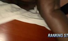 suggestive bent over ebony wet pussy doggystyle pounding