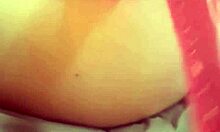 Wow, teen crams massive dildo deep inside!