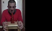 Bisexual crossdresser tastes own ass from your cock