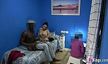 shy brunette films her friend doggystyle on black boyfriend's huge cock