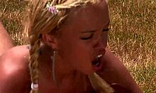 18-Year-Old Latina Pounds Ass in Fishnets Heels Outdoor Doggystyle Gaping