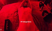 pov of babygiseleee cute tattooed teen licks squirts in bondage mess