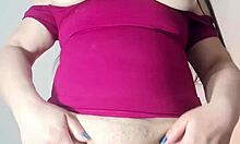 Hey stepson check out stepmom's giant cameltoe pussy dripping in leggings