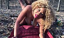 don whoe ravishes nina rivera's wet chubby ebony curves deep in forest erotic bliss