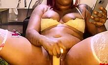 Ugly Babe's Dildo Masturbation Triggers Explosive First Squirting Orgasm