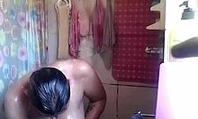 spying on my friend's hot fat milf masturbates her shaved wet pussy on cam