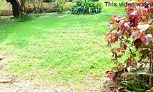 lazy sunday catches flow hammock masturbation on patio