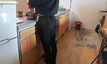 skinny czech wife in tight leggings gets wet pussy dominated outdoor