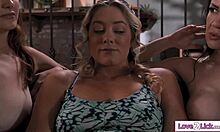 Stepdaughter Turned On By Nudist Stepmoms' Beach Licking And 69