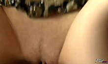 brunette grabs cock in pov then rides it wildly homemade style