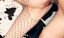 mmm check this homemade vid of my skinny mature wife in stockings getting licked 😍👅