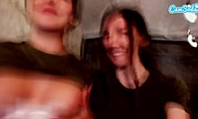 oops i mean two soldiers kissin n fingerin hairy pussies together... damn hot