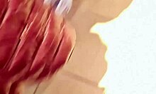 nicoletta struts confidently into stores squeezing her curvy 40-year-old body into tiny jeans that hug every exaggerated seductive curve