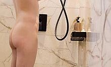 wanna watch this cute japanese college girl bathe her tiny tits?