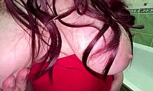 Mature Stepmom's Bathroom Wash Turns to Taboo Stepson Pounding Sex