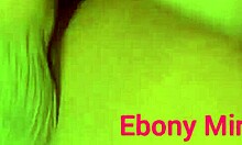 Ebony Mirabel's house boy gropes and plays with her fat big ass cheeks