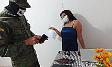 damn that venezuelan seller rode my cock at work for benefits