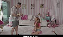 cute redhead teen assfucked hard with monster cock facial