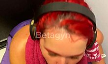 gym trainer fling while husband works out nearby