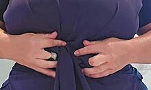 Screamscene nurse with huge natural tits bounces and squeezes them for fat BBW patient play