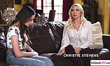 Big Tits Milf Grinds Pussy on Stepdaughter. Intense Scissoring Tribbing Session